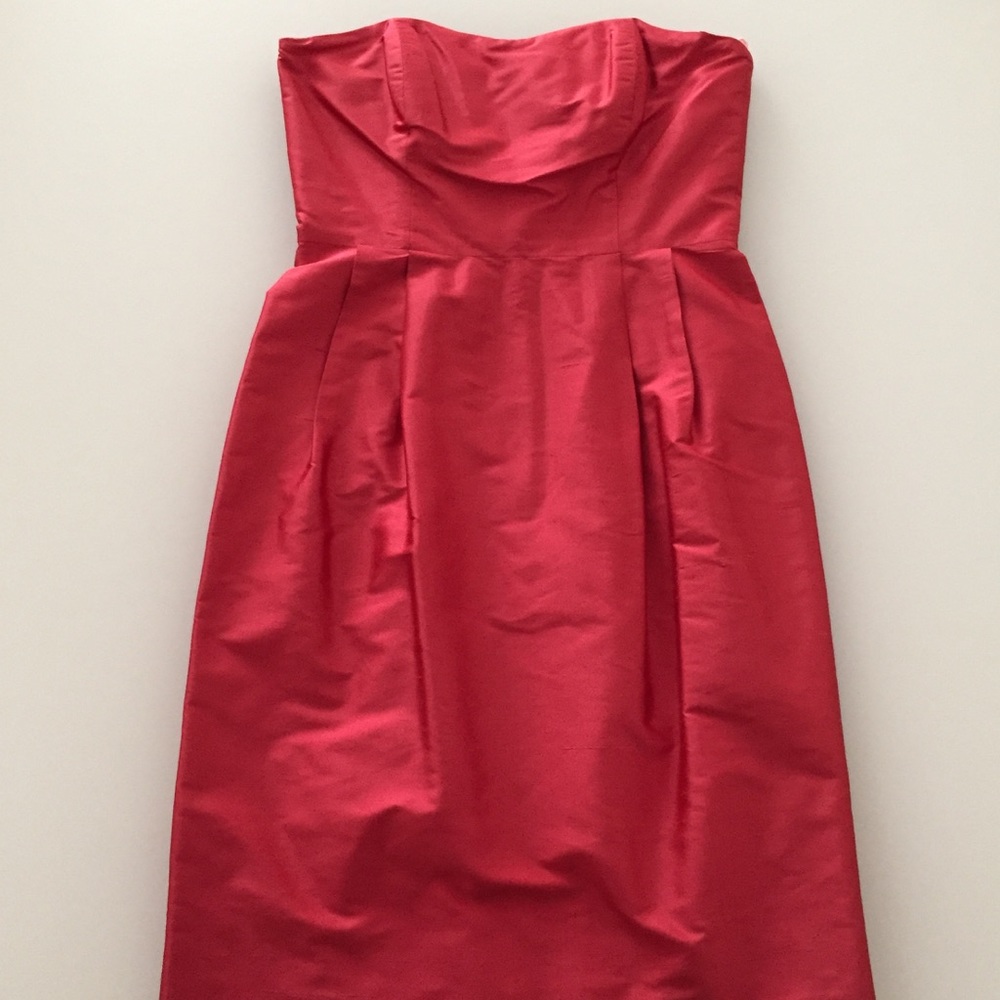 💯 Silk Strapless Dress